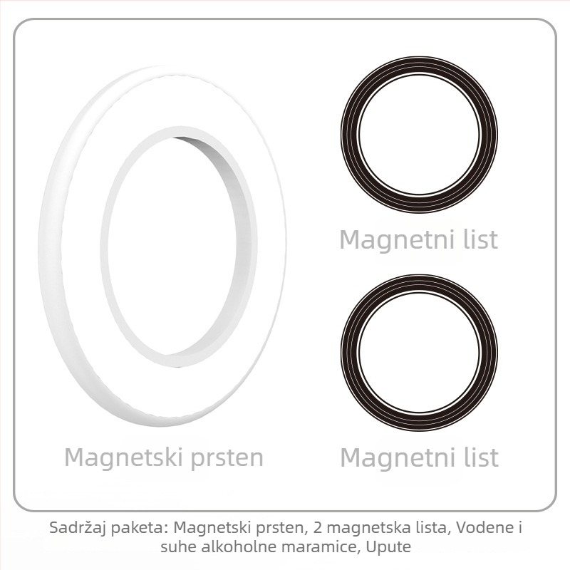 Magnetski držač za tablet/telefon – zidni nosač, magnetsko privlačenje, HST-magnetic, model Magnetic Ring