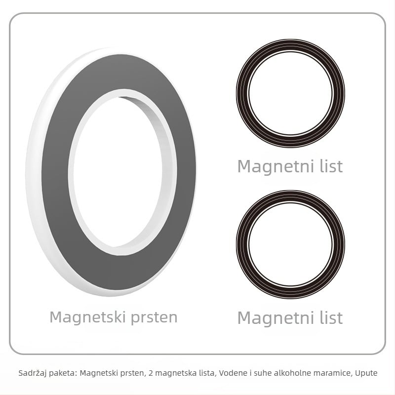 Magnetski držač za tablet/telefon – zidni nosač, magnetsko privlačenje, HST-magnetic, model Magnetic Ring