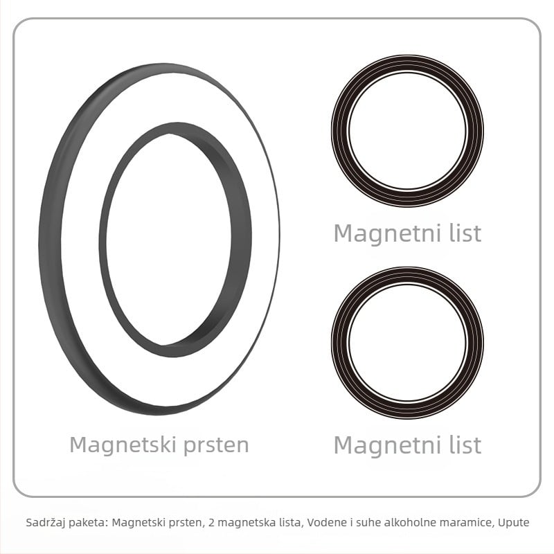 Magnetski držač za tablet/telefon – zidni nosač, magnetsko privlačenje, HST-magnetic, model Magnetic Ring