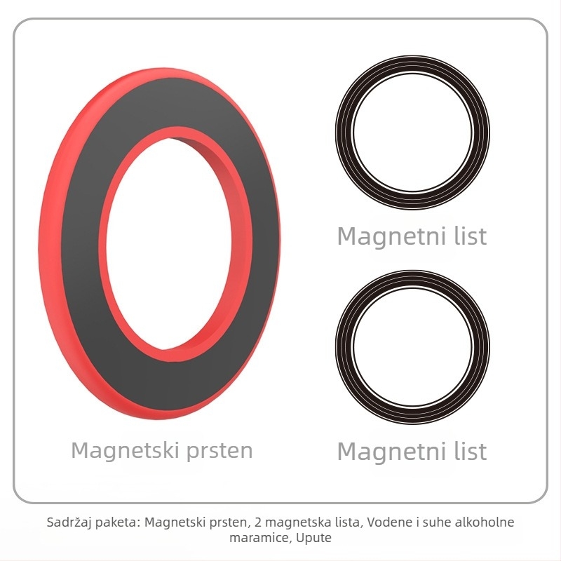 Magnetski držač za tablet/telefon – zidni nosač, magnetsko privlačenje, HST-magnetic, model Magnetic Ring