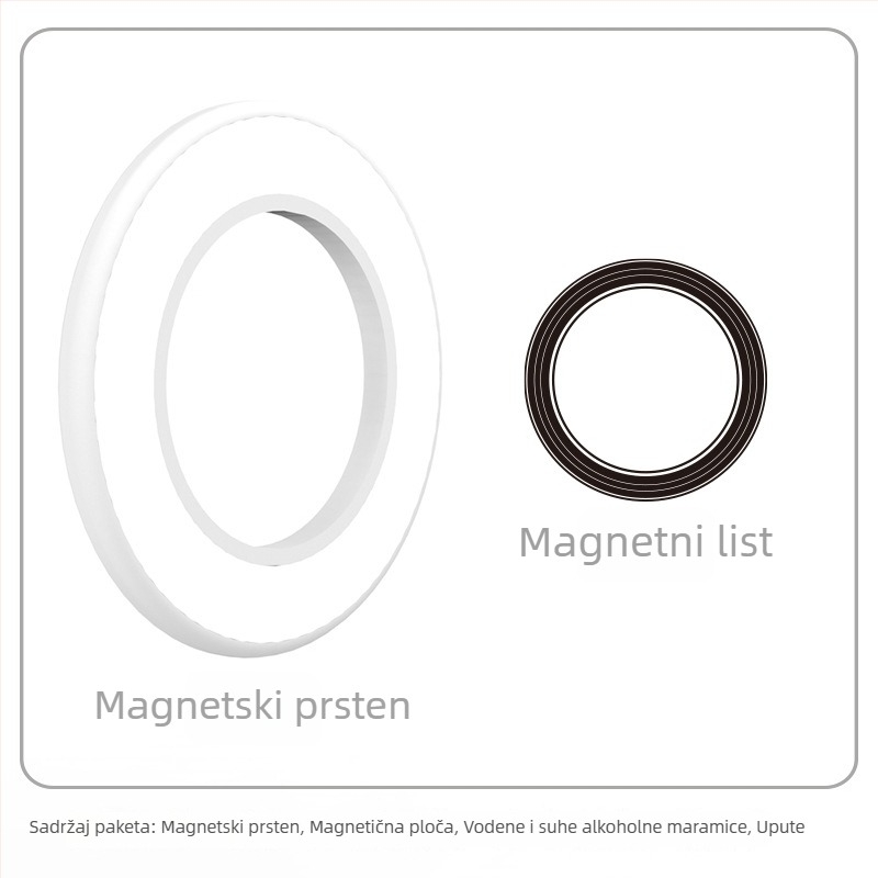 Magnetski držač za tablet/telefon – zidni nosač, magnetsko privlačenje, HST-magnetic, model Magnetic Ring