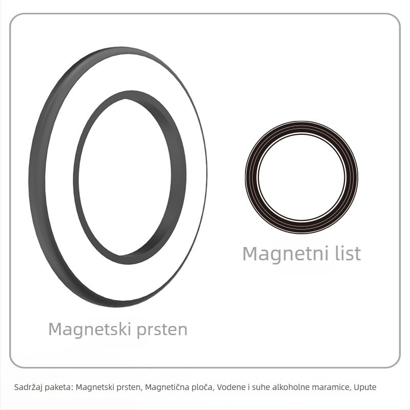 Magnetski držač za tablet/telefon – zidni nosač, magnetsko privlačenje, HST-magnetic, model Magnetic Ring
