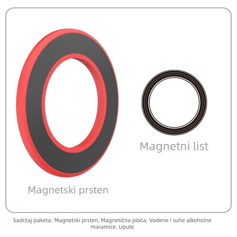 Magnetski držač za tablet/telefon – zidni nosač, magnetsko privlačenje, HST-magnetic, model Magnetic Ring