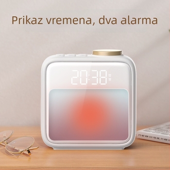 Grating svjetlosni budilnik za noćni ormarić, moderni minimalistički stil, CE certifikat