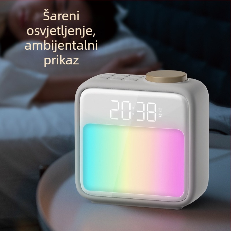 Grating svjetlosni budilnik za noćni ormarić, moderni minimalistički stil, CE certifikat