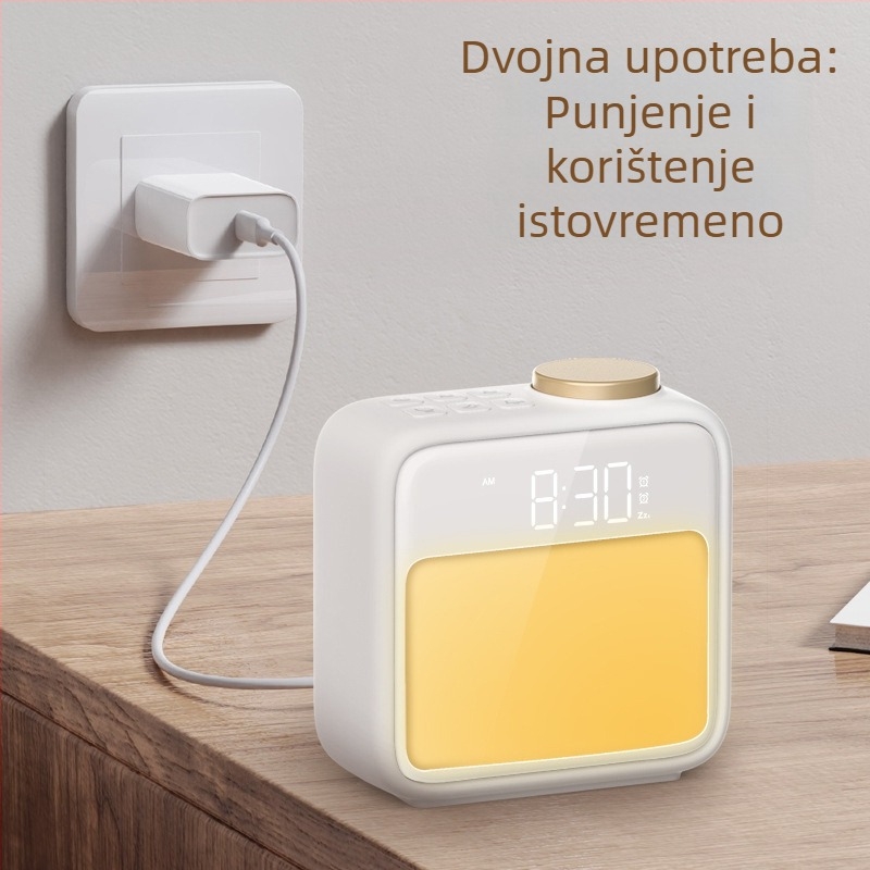 Grating svjetlosni budilnik za noćni ormarić, moderni minimalistički stil, CE certifikat