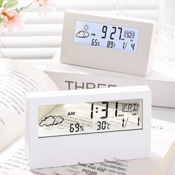 Studentski stolni budilnik, kružni analogni zaslon, baterijsko napajanje, mehanički pogon