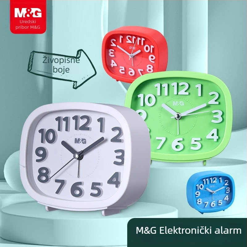 Budilica za noćni ormarić – LED prikaz, kvarcni pogon, napajanje baterijom, jednostrani zaslon, In Time