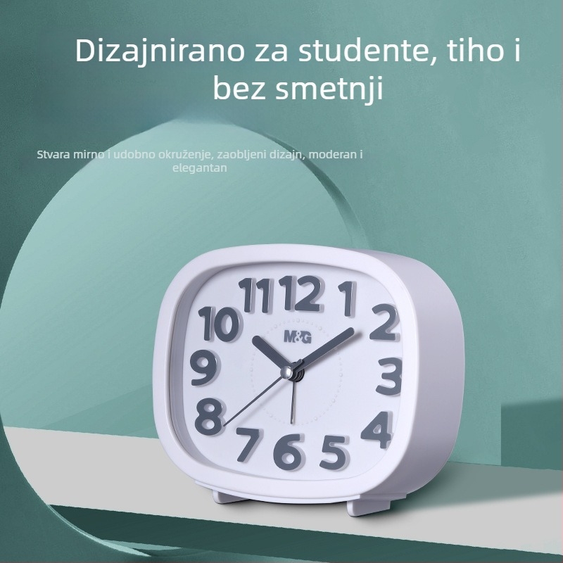 Budilica za noćni ormarić – LED prikaz, kvarcni pogon, napajanje baterijom, jednostrani zaslon, In Time