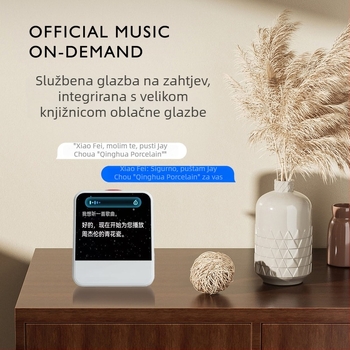 M3 AI glasni pametni budilnik s LED brojevnim zaslonom, napajanje baterijom, elektronički pogon