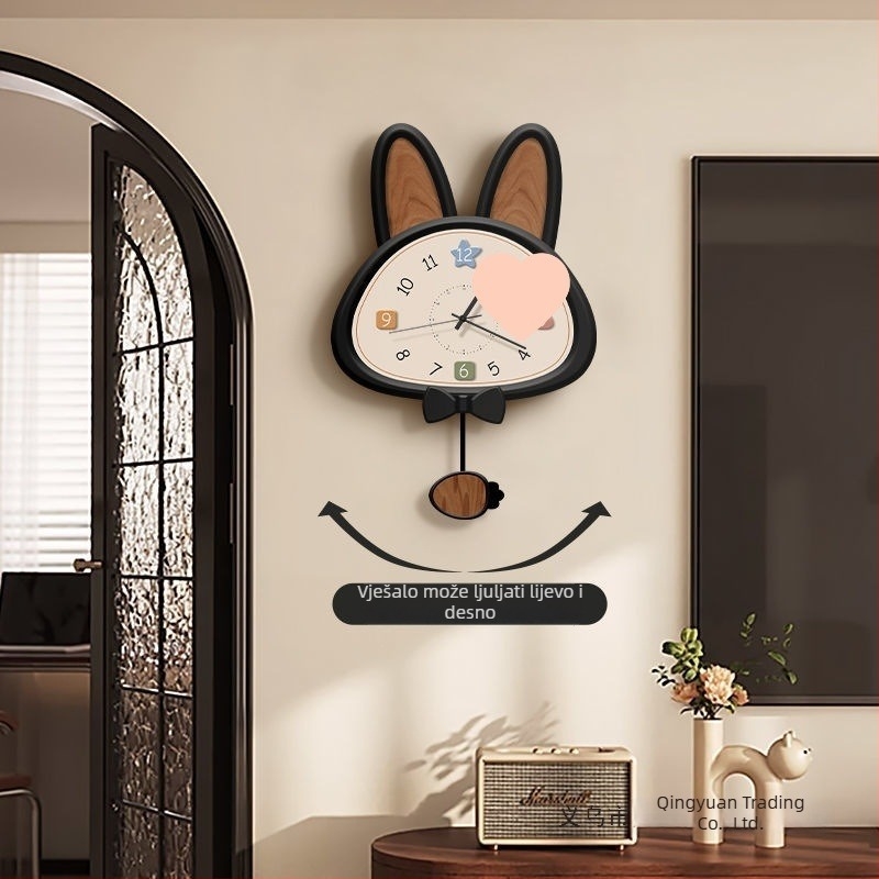 Zidni sat u francuskom stilu, tih, punjivi, cifernik od kaljenog stakla