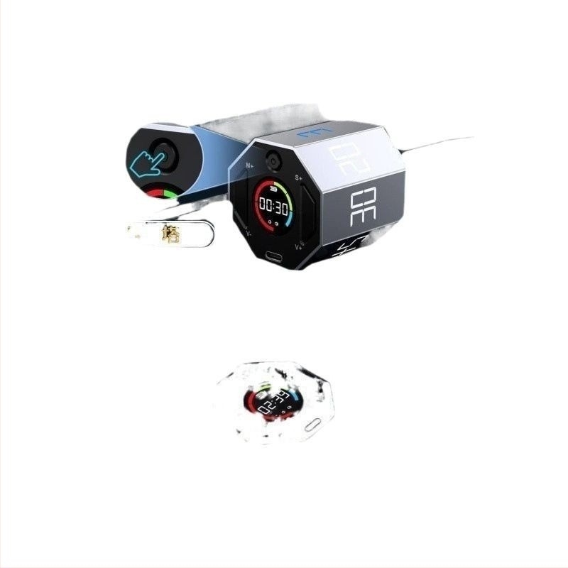 Kuhinjski mjerač vremena s metalnim kućištem, osmerokutni dizajn i podsjetnik na samodisciplinu za djecu