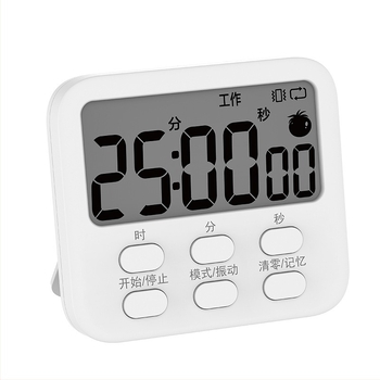 Elektronički odbrojivač s alarmom, četvrtasti plastični kućište, napajanje baterijom, za učenje i kuhinju