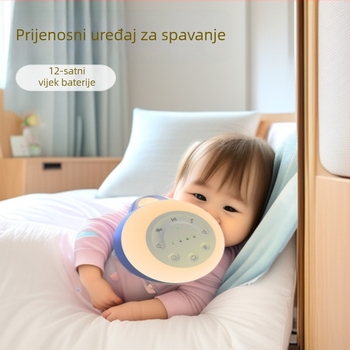 Noinco Baby Uređaj za Bijeli Šum za Spavanje – Prijenosni, Punljivi, Funkcije Tajmera i Glazbe, Bez Zaslona, Ugrađena Baterija, Trajanje baterije preko 12 sati, Kapacitet 500–800 mAh