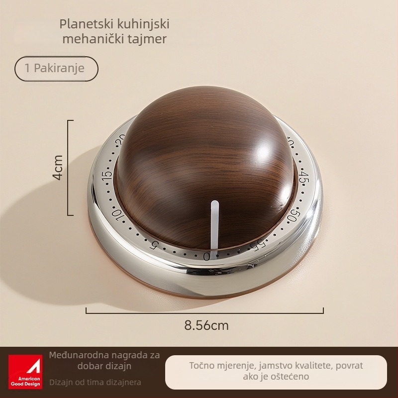 Mehanički magnetski kuhinjski timer s projekcijom i LED zaslonom – plastično kućište, vizualni alat za samodisciplinu djece