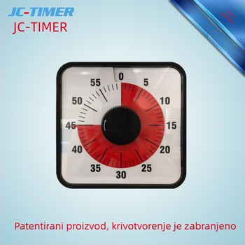 Mehanički kuhinjski štoper s podsjetnikom odbrojavanja i zidni naljepnica sat, ABS kućište, LED/analogni zaslon