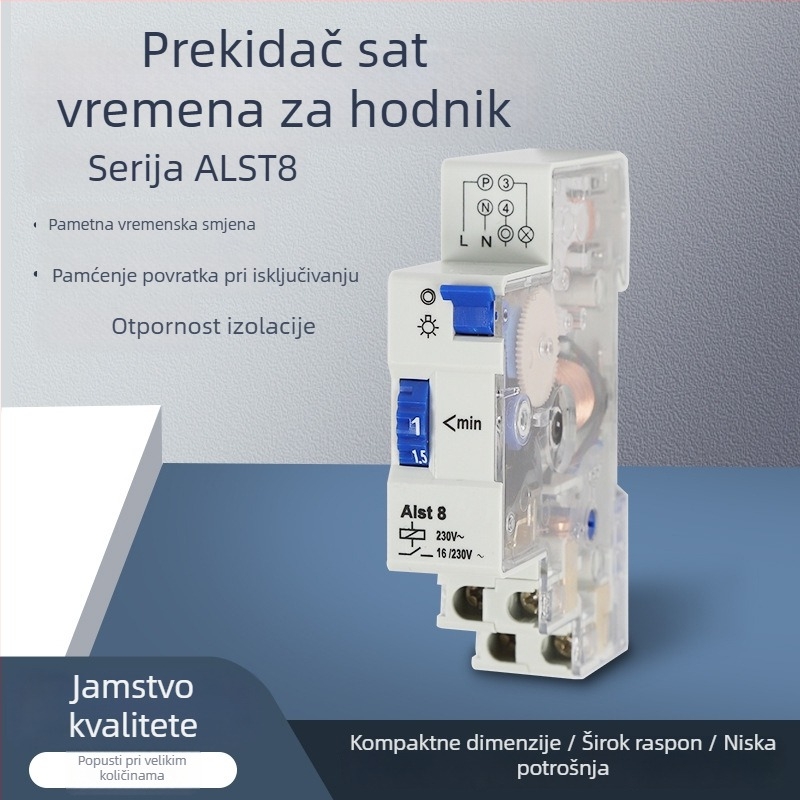 Mehanički tajmer ALST8 TM-ST1 TM-ST7, sedmominutni tajmer prekidač