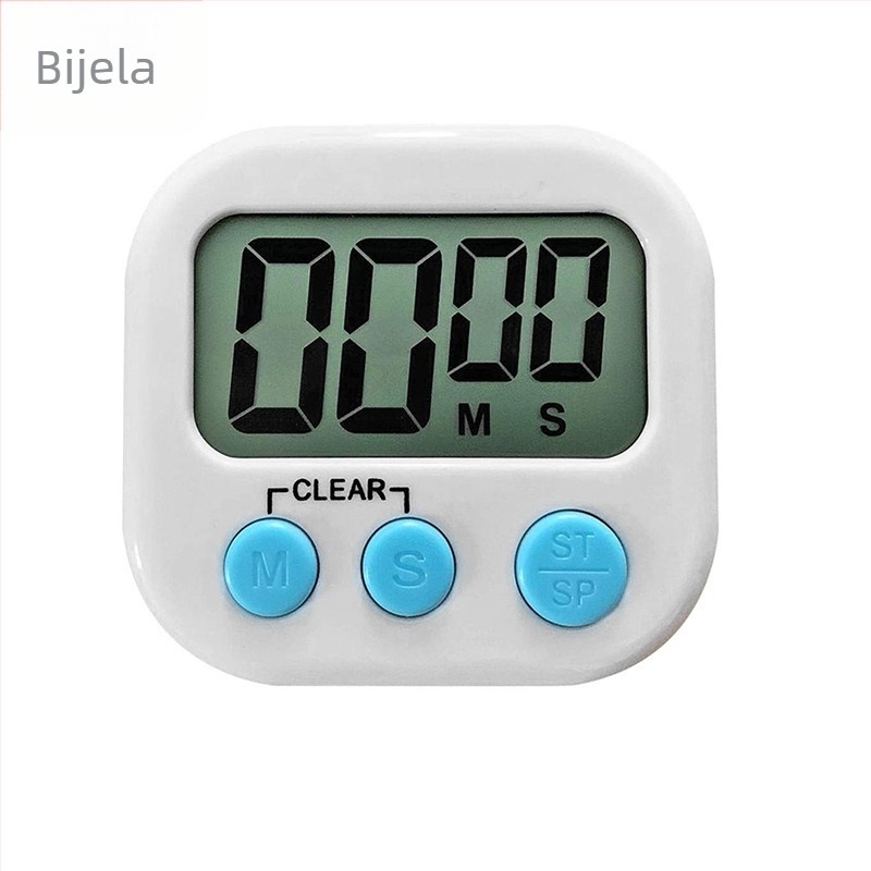 Elektronički štoperica za fitness i njegu ljepote uz prekidač, LED zaslon, plastično kućište, napajanje baterijom, kronograf