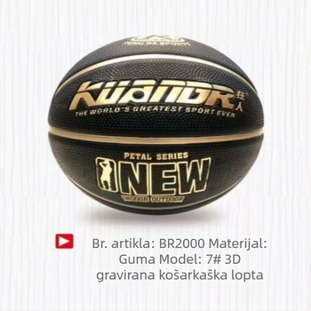 Mad Man gumena košarkaška lopta broj 7 – za unutarnji i vanjski trening