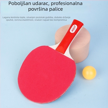 Set reketa za stolni tenis za treninge | Tip reketa: horizontalni udar | Materijal dna reketa: topola | Ljepilo s pozitivnim i negativnim česticama | 50 komada | Mogućnost prilagodbe