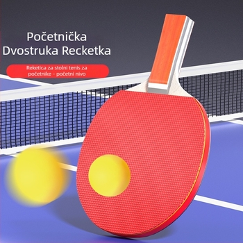 Delhui set raketa za stolni tenis za početnike — direktan udarac, Penhold i Shakehand zahvat, daska od topole, gume s pozitivnim ljepilom