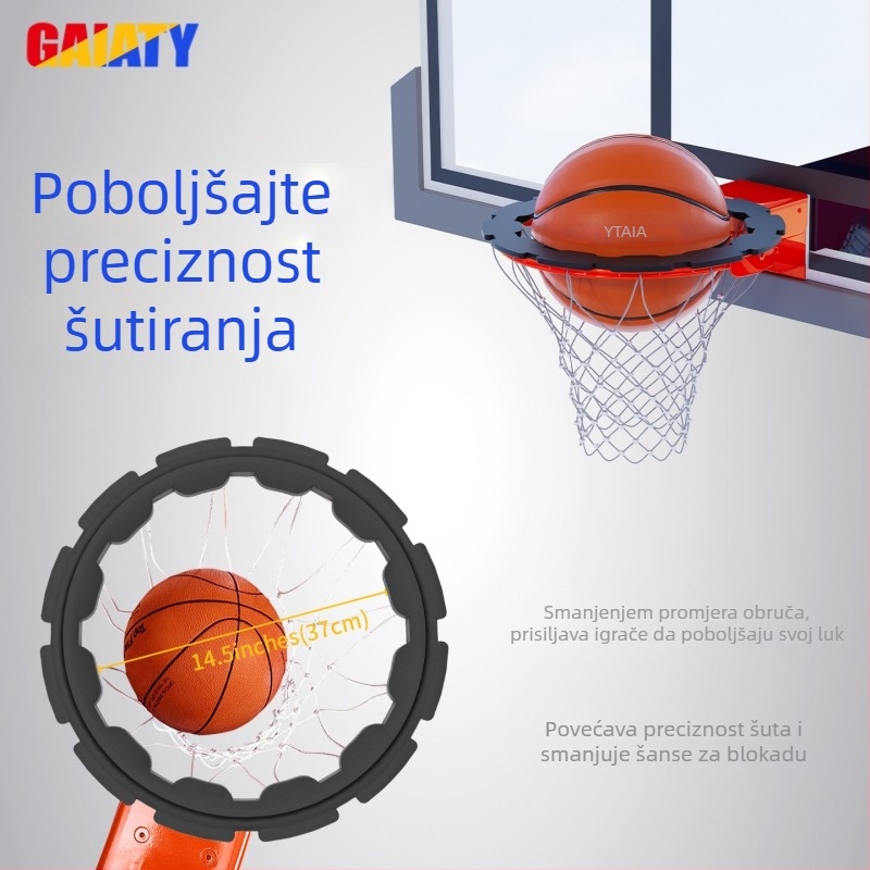 Reducer koša za košarku za trening — odvojiv, prijenosni, za unutarnje i vanjske uvjete, najlon, 1,6 kg, pakiranje 50x50 cm, šifra proizvoda sxlk-001, pogodan za košarku, odbojku i druge lopte sportove