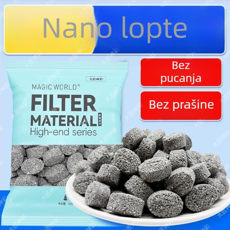 Keramički filtarni medij za akvarij – 500 g, za slatkovodne ribe, Marka Magic World/Master Shencai