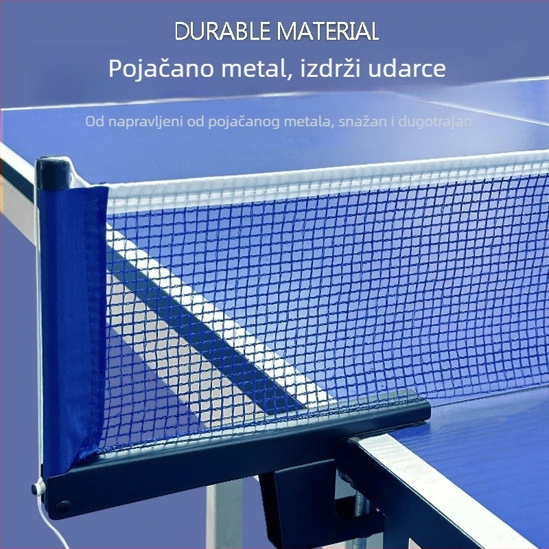 Okvir mreže za stolni tenis – aluminijska legura – mreža i stalak