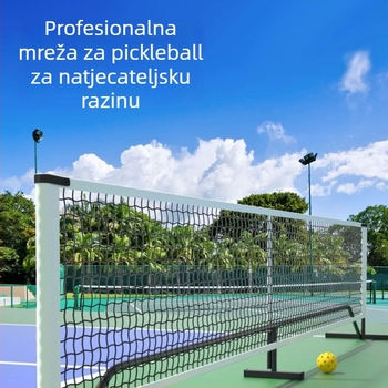 Prijenosna pickleball mreža za mlade za vanjski trening — najlon/polipropilen, prilagodba dostupna, marka 729, fitness oprema, badminton stup