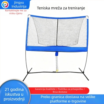 Mreža za tenis trening, prijenosna i rastavljiva, poliester, Jingyu Industrial, teniski post
