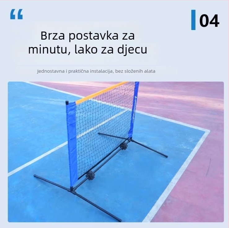 Stalak mreže za pickleball, sklopivi i pomični, za vanjsku upotrebu, 2 kg, Hasago