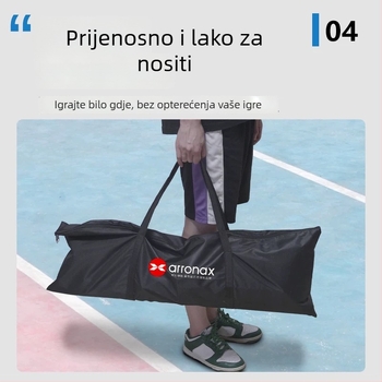 Arronax Prenosna mreža za pickleball s podesivom duljinom i visinom, za unutarnju i vanjsku upotrebu, od željeza