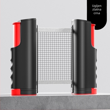 Stalak mreže za stolni tenis - prijenosni, slobodno stojeći, teleskopска središnja mreža, za vanjsku upotrebu, ABS materijal