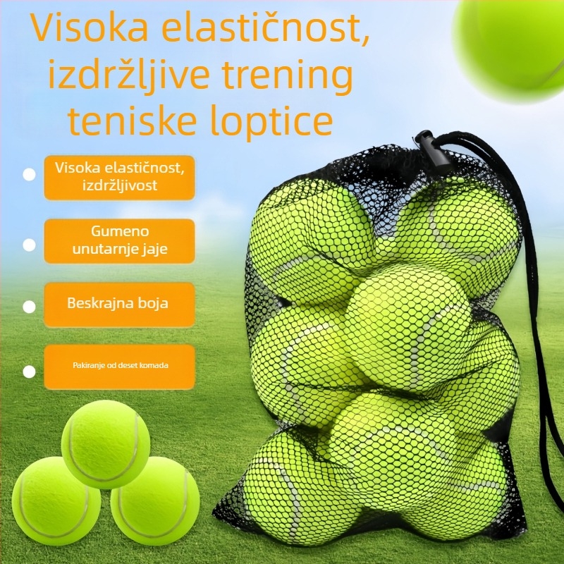 Wynisonove trening tenis loptiče — visoka elastičnost, izdržljive, ispis logotipa, prilagodba (Brand: Wynison; Materijal: kemijska vlakna; Ispis logotipa: dostupan; Prilagodba: dostupna)