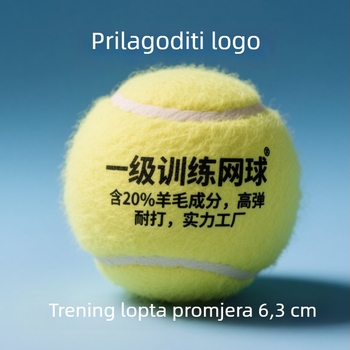 Gumena tenis lopta – Brend Jinxi Lai, Šifra proizvoda 1091, Ekskluzivni prekogranični izvoz, Ispis logotipa, Prilagođena obrada