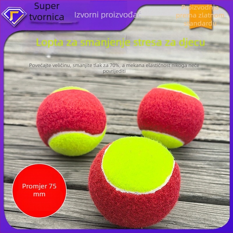 Teniska lopta za obuku za mlade, gumena, podrijetlo Linyi, dostupna prilagodba i tisk logotipa