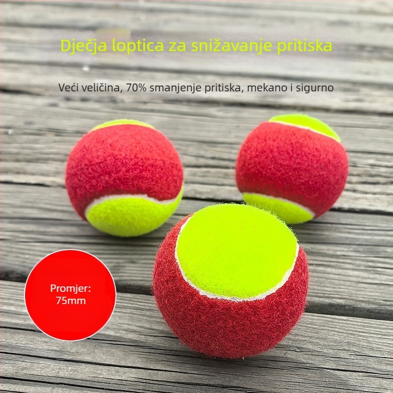 Teniska lopta za obuku za mlade, gumena, podrijetlo Linyi, dostupna prilagodba i tisk logotipa