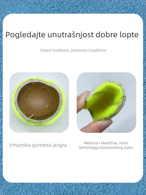 Varesi Weires teniske lopte za početnike — visoka elastičnost, izdržljive, otporne na habanje, za treninge natjecanja početnika i srednjeg nivoa