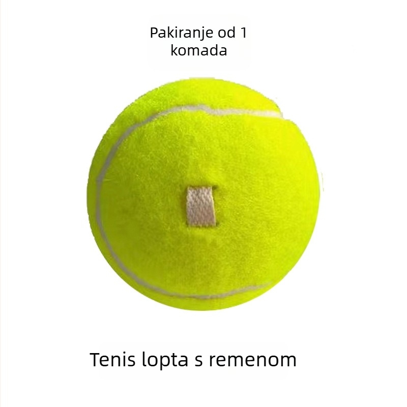 Tenis trener za solo trening s fiksiranim užetom, elastičnim povratnim užetom i loptom od kemijskog vlakna