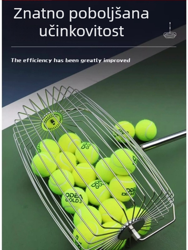 Odile hvatač tenis lopti – nehrđajući čelik, teleskopski, prenosiv