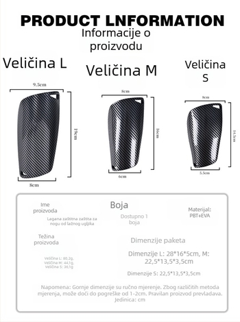 Rx-fox plastični štitnici za goljenicu – za nogomet, košarku i odbojku, prozračni, prilagodljivi