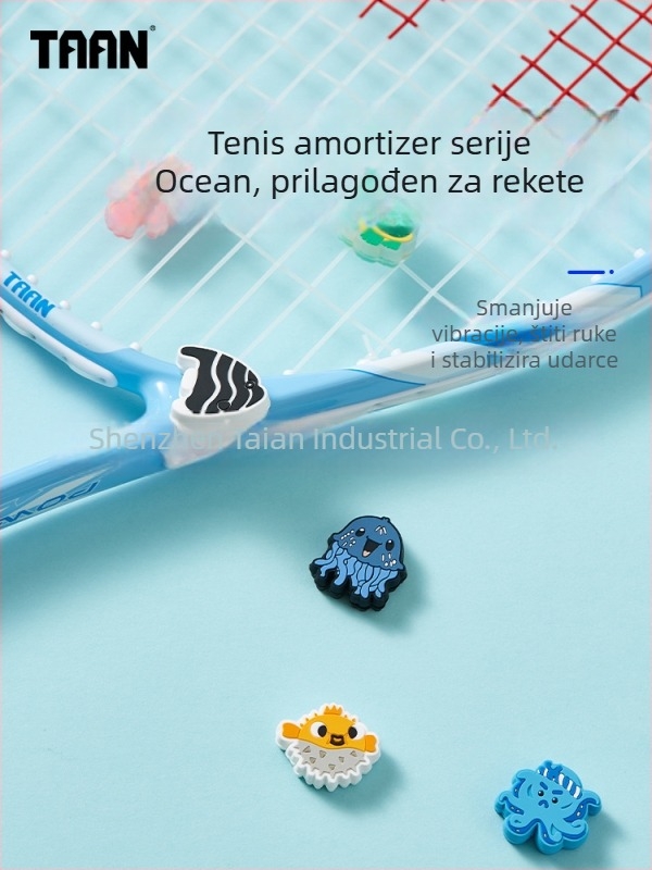 Amortizator za tenis raketu – silikon, zadebljan, izdržljiv, morska serija, model T052