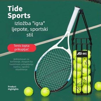 Prijenosni skupljač teniskih lopti – čelična konstrukcija, Mianda marka, mogućnost privatne etikete