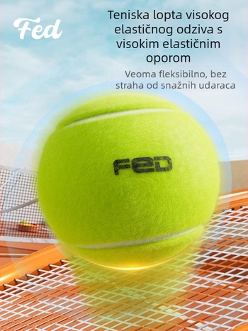 Flyton Gumena Teniska Lopta za Trening s Elastičnim Užetom – Samostalno Vježbanje i Odbijanje