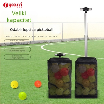 Sycassi/Xu Cassi Picker za pickleball lopte, profesionalna verzija, jednoručno upravljanje