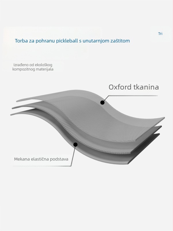 Torba za skladištenje pickleball reketa od Oxford platna, zaštita od ogrebotina i habanja, prenosiva s podesivim remenom, velika kapaciteta, Davis