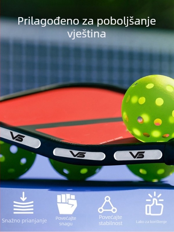 Vispinvo Counterweight za pickleball reket — okvir od olovnog lista, samoljepljiv, težina 3 g