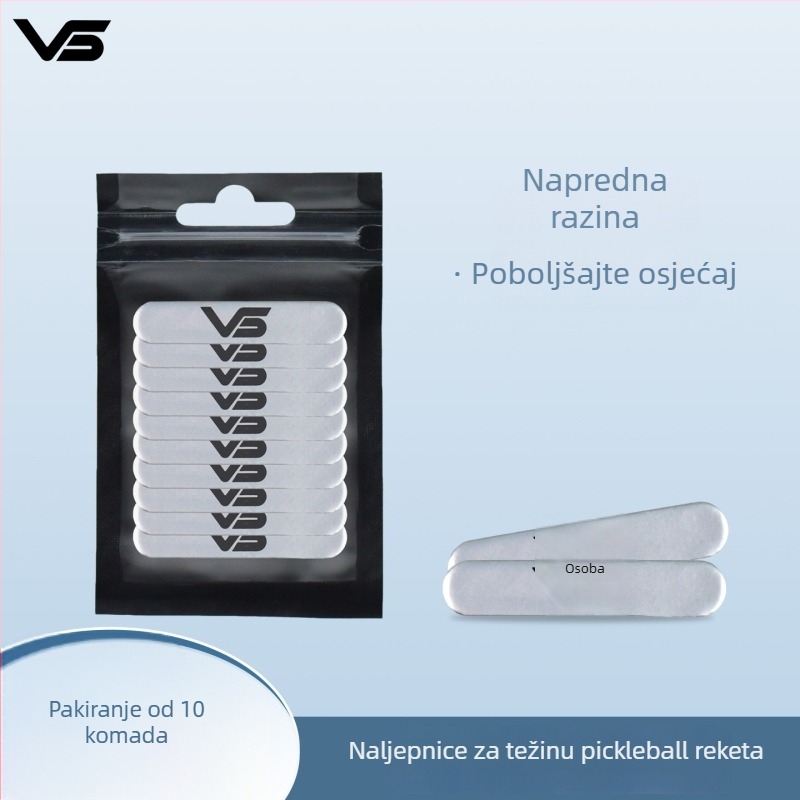Vispinvo Counterweight za pickleball reket — okvir od olovnog lista, samoljepljiv, težina 3 g