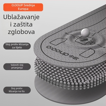 Podloga za vježbanje trbušnih mišića s označenom podlogom, jastučić za koljena, za jogu i kućni fitness, protuklizna i dodatno debela podloga