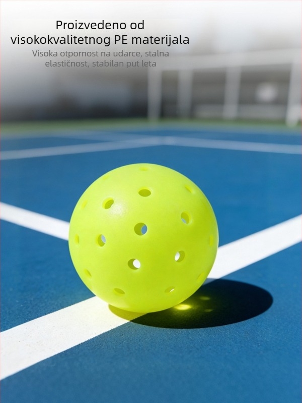 Vispinvo pickleball lopta s 48 otvorima, PE materijal, težina 26 g